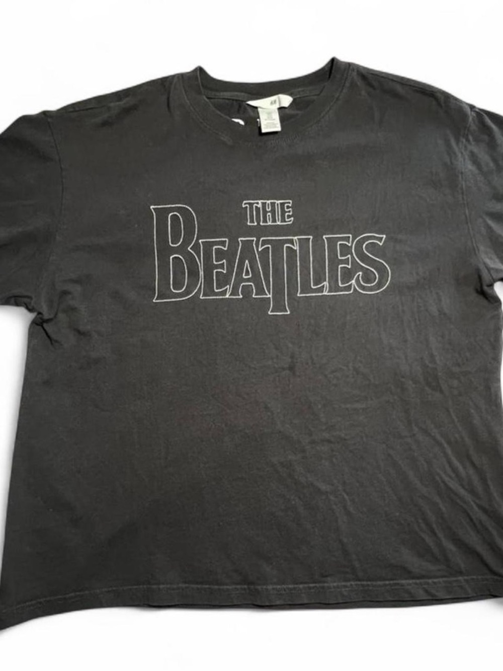 H&M The Beatles Gray Logo Tee